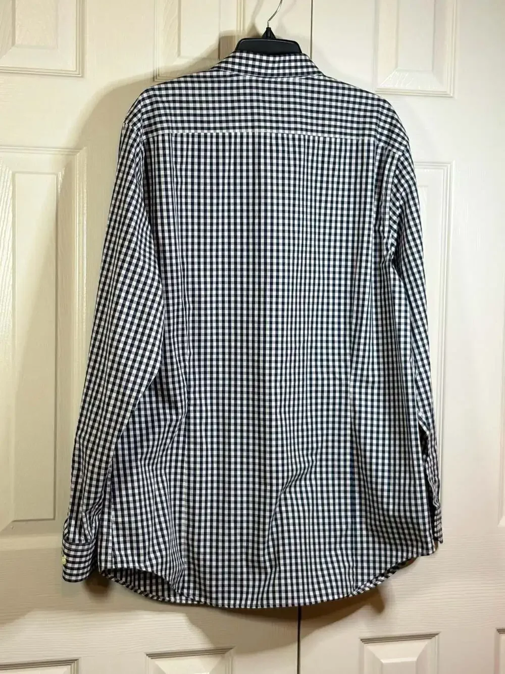 Banana Republic Non-Iron Tailored Slim Fit Gingham Dress Shirt #1324